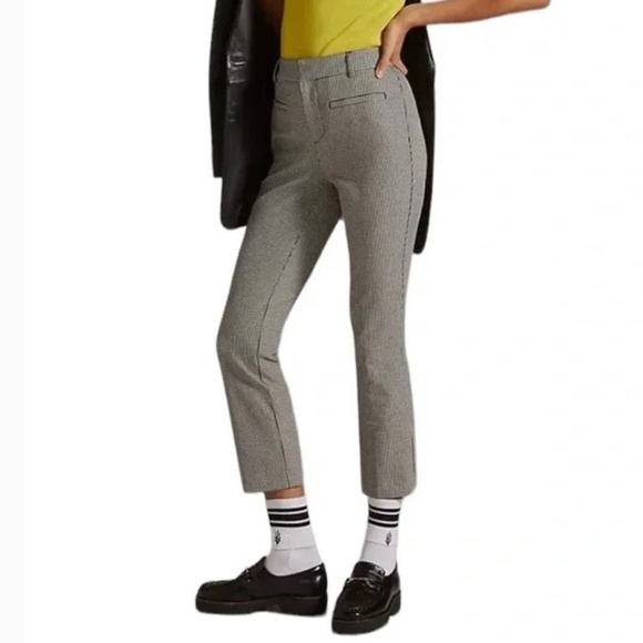 EUC. Houndstooth {Anthropologie} Essential Low Rise Slim Ankle Pants | 4 · Small - Picture 15 of 16